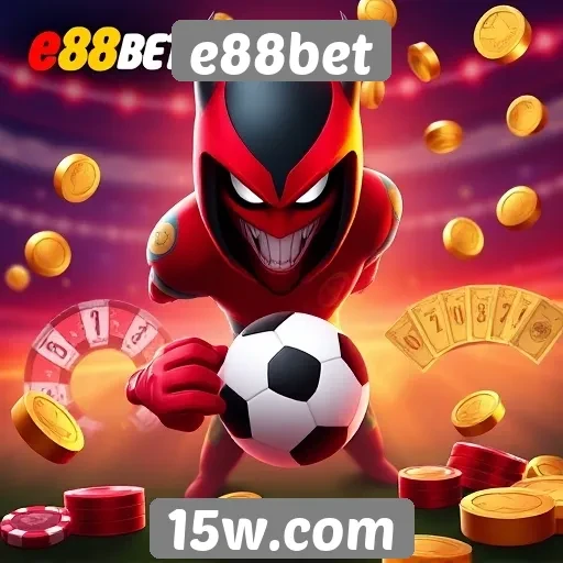 Variedade de jogos disponíveis na plataforma e88bet